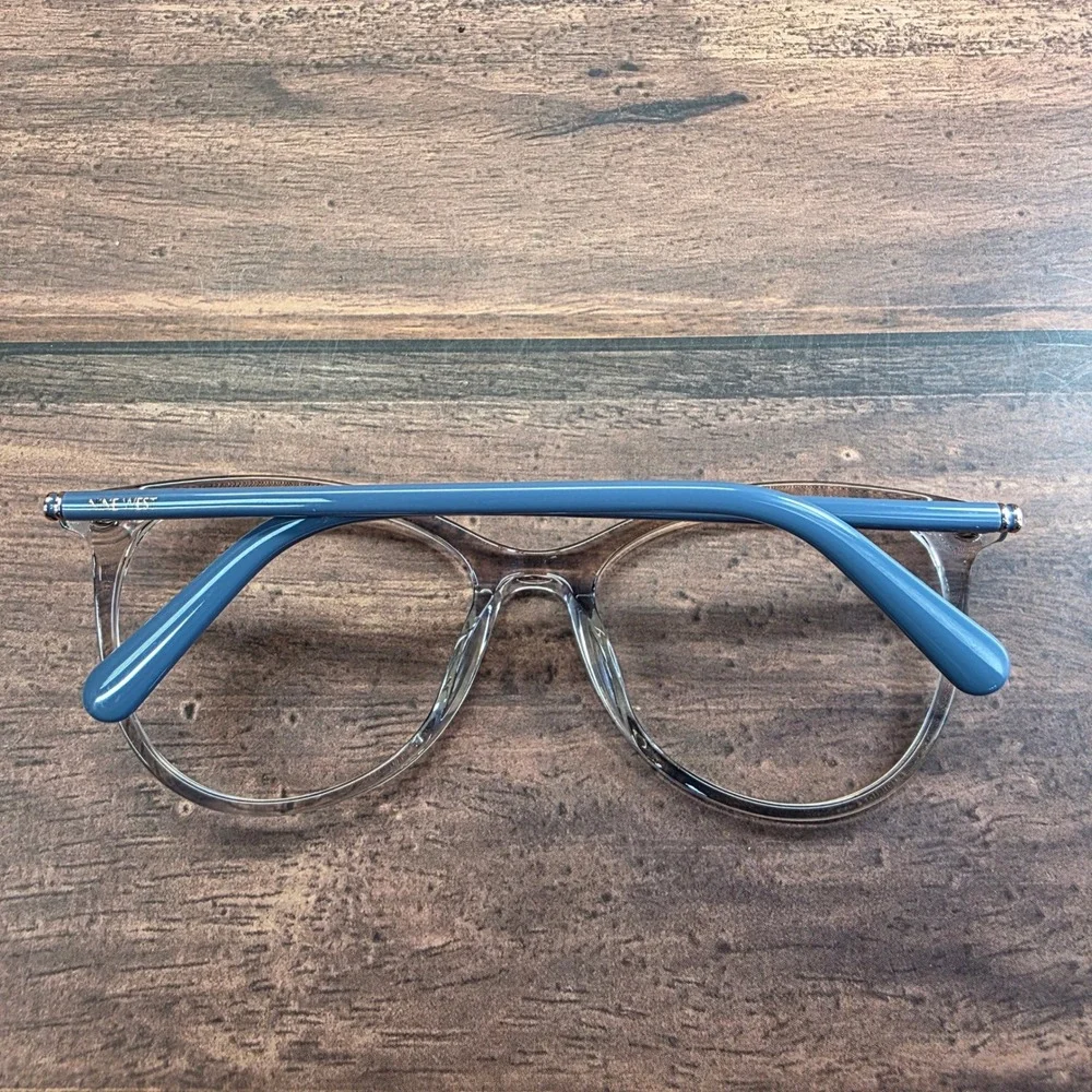 Nine‎ West NW649S 405 Grey Blue Cat Eye Eyeglasses 52-17-135 Womens Frames